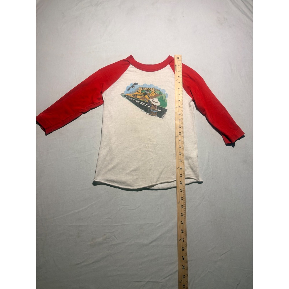 Vintage Collegiate Pacific Missouri Athletic Club Ringer T-Shirt White Red M
